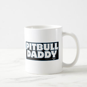 Caneca De Café Fundo do preto do PAI de PITBULL