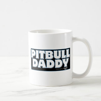 Caneca De Café Fundo do preto do PAI de PITBULL