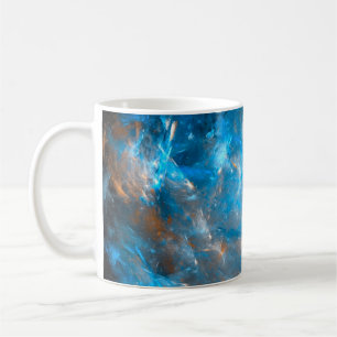 Caneca De Café Fundo espacial futurístico,abstrato,lig