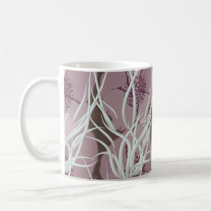 Caneca De Café Fundo floral sem costura, padrão sem costura,