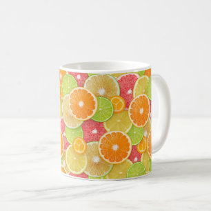 Caneca De Café Fundo frutas de Citrus