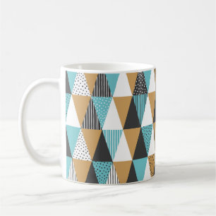 Caneca De Café Fundo geométrico. ilustração abstrato vintage