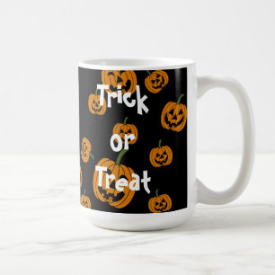 Caneca De Café Fundo Jack O' Lanternas