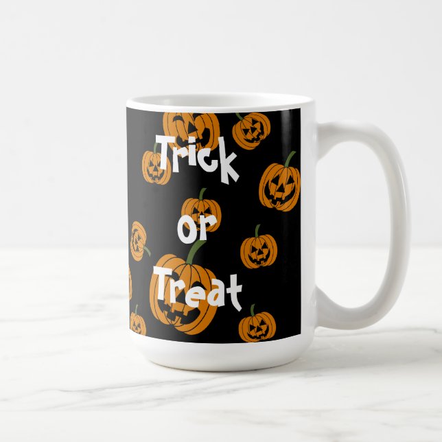 Caneca De Café Fundo Jack O' Lanternas (Direita)