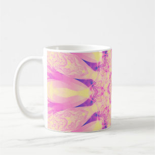 Caneca De Café fundo pastel de abstrato caleidoscópio. Bonita