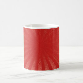 Caneca De Café Fundo Red Sunburst – Textura Retro Vintage