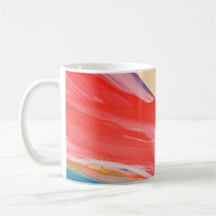 Caneca De Café Fundo texturizado colorido, fragmento de um acr