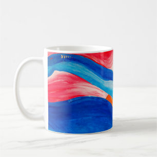 Caneca De Café fundo texturizado de abstrato art, fragmento de cl