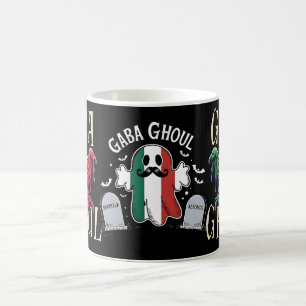 Caneca De Café Fúnebre GABA Ghoul Fantasma Italiano Cemitério Lua