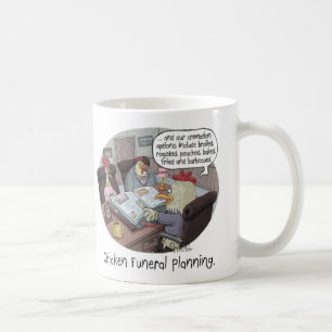 Caneca De Café Funeral Engraçado Planejamento Funerário com galin
