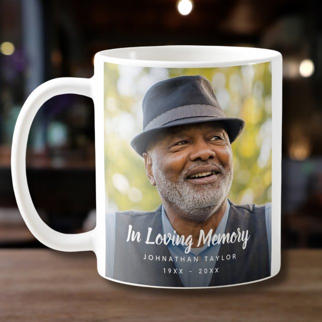 Caneca De Café Funeral Personalizada do tributo Memorial Personal (Photo Memorial Coffee Mug)