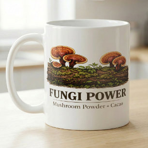 Caneca De Café Fungi Power Forestcore Micologia