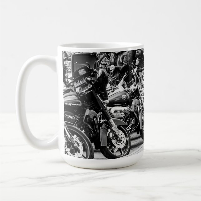 Caneca De Café Funky Na moda Motorbikes Biker Rider (Esquerda)
