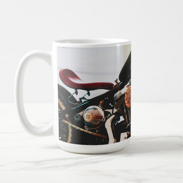 Caneca De Café Funky Na moda Motorbikes Biker Rider (Esquerda)
