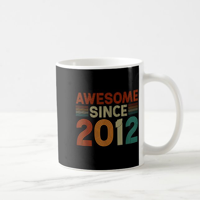 Caneca De Café Funny 13 Year Old Awesome Since 2012 Birthday Son  (Direita)