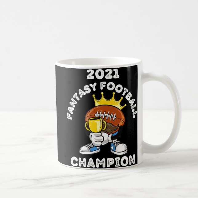 CANECA DE CAFÉ FUNNY 2021 FANTASY FOTBALL CHAMPION FANTASY LEAGU (Direita)
