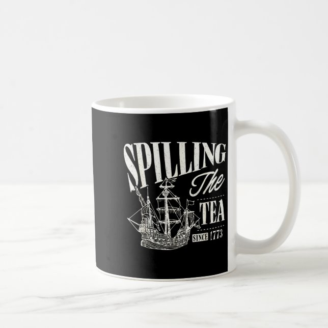 Caneca De Café Funny 4th Of July Slling The Tea Since 1773  (Direita)