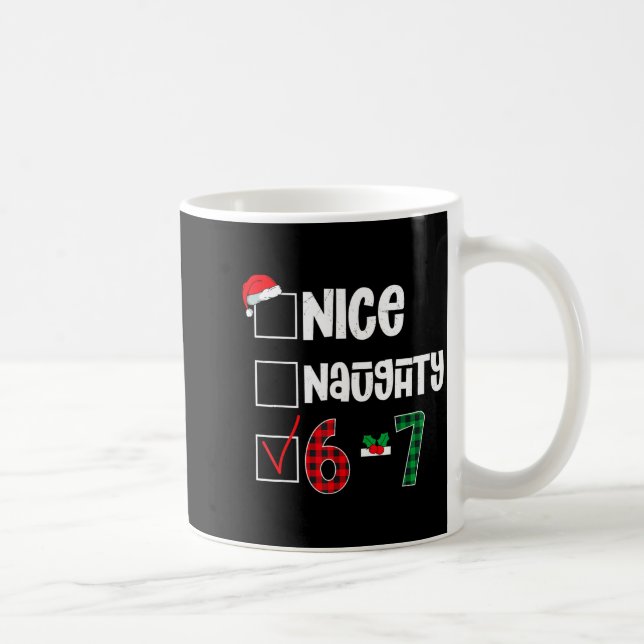 Caneca De Café Funny 67 Christmas Meme Six Seven Xmas 6-7 Boys Ki (Direita)