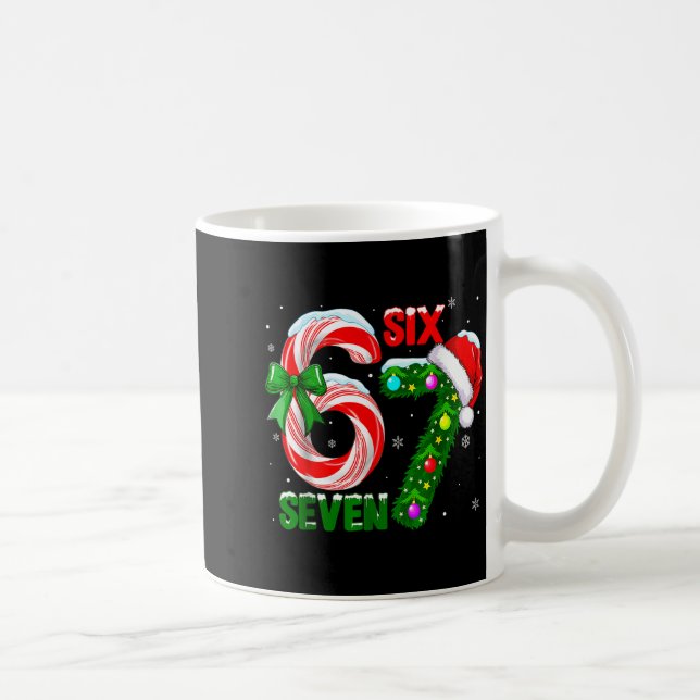 Caneca De Café Funny 67 Christmas Shirts Boys Kids 6 7 Meme Pajam (Direita)