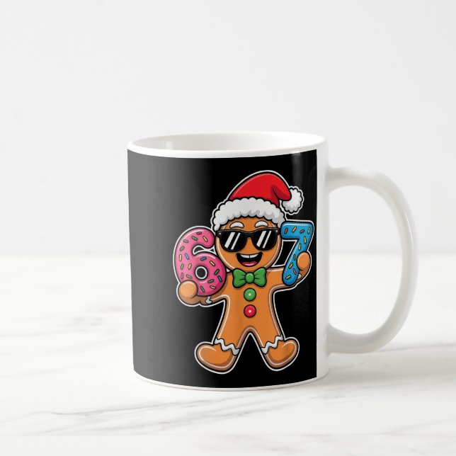 Caneca De Café Funny 67 Christmas Six Seven Meme Xmas Gingerbread (Direita)