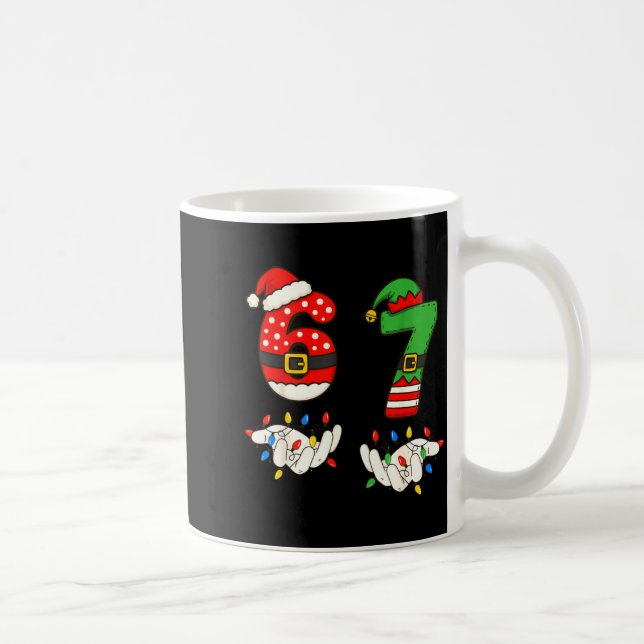 Caneca De Café Funny 67 Six Seven Meme Couple Matching Christmas  (Direita)