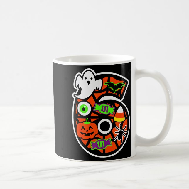 Caneca De Café Funny 67 Six Seven Meme Couple Matching Halloween  (Direita)