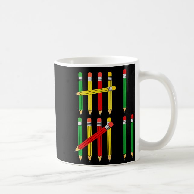 Caneca De Café Funny 67 Tally Marks Math For Teachers Students Si (Direita)