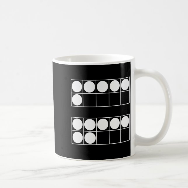 Caneca De Café Funny 6 7 Number Teachers Students Six Seven Meme  (Direita)