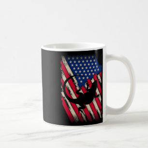 Caneca De Café Funny America Beared Dragon American Flag Happy 4