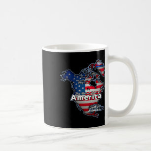 Caneca De Café Funny American Flag Canadá