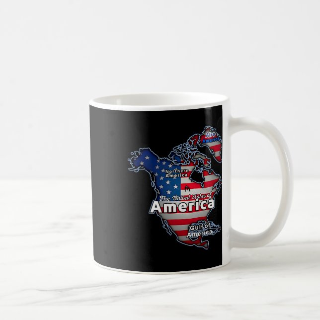 Caneca De Café Funny American Flag Canadá (Direita)