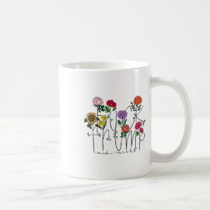 Caneca De Café Funny Anti Trump Sutil Flor Floral Anti-Trump W