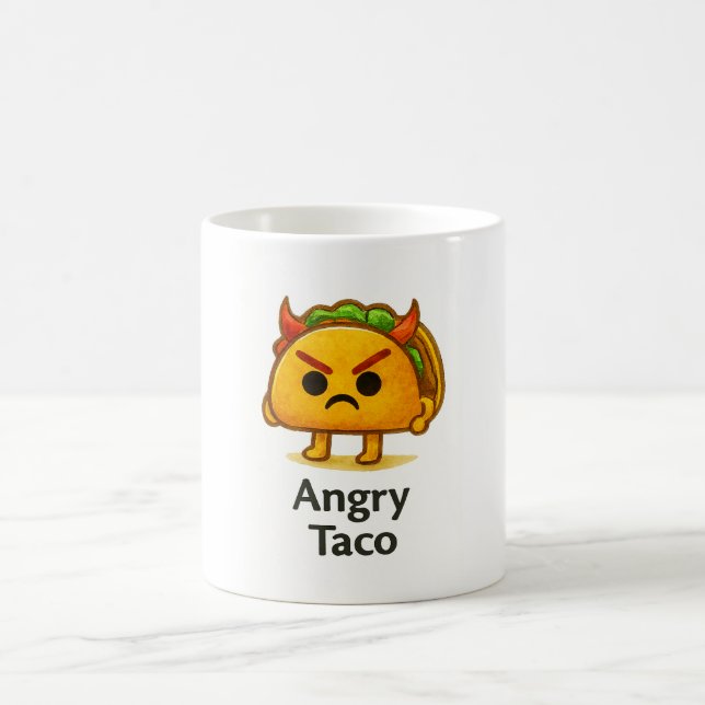 Caneca De Café Funny Anxiety Taco Mug Cute Gift for Foodie Friend (Centro)
