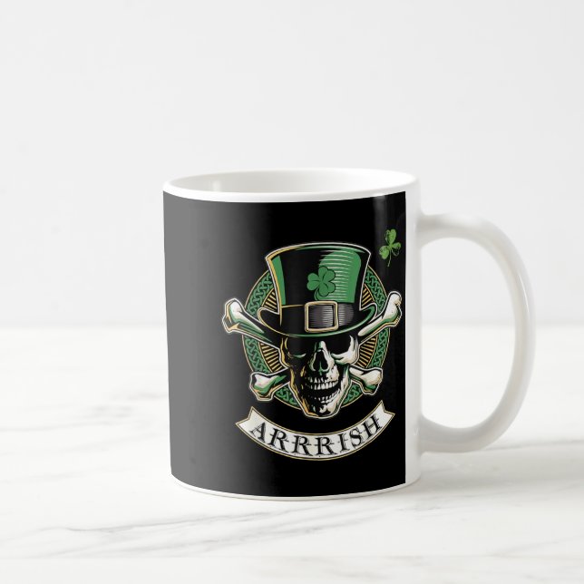 Caneca De Café Funny Arrish Irish Rate St Patricks Day Rate Men G (Direita)