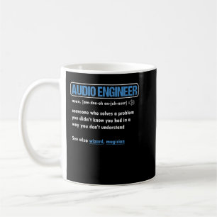 Caneca De Café Funny Audio Engineer Definition Sound Technician E