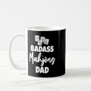 Caneca De Café Funny Badass Mohjong Pai Camiseta Mulheres Jogo Lo