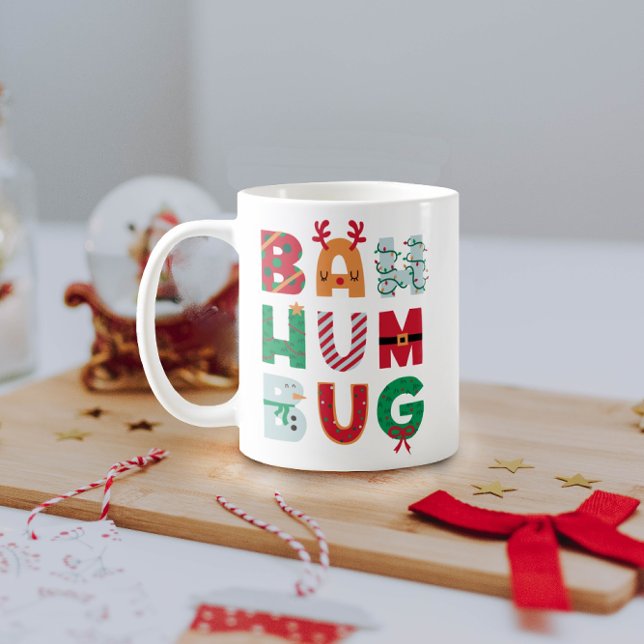 Caneca De Café Funny Bah Humbug (Criador carregado)