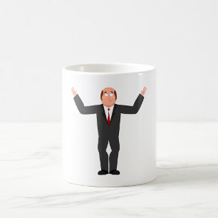 Caneca De Café Funny Bald Businessman Engraçado Humorando