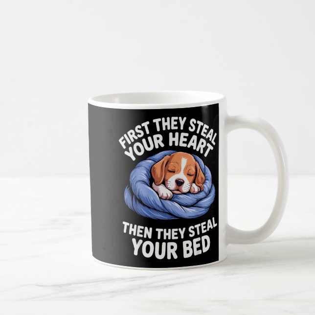Caneca De Café Funny Beagle Design For Men Women Hound Beagle Dog (Direita)