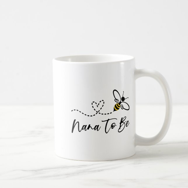 Caneca De Café Funny Bee Lover Nana To Be  (Direita)