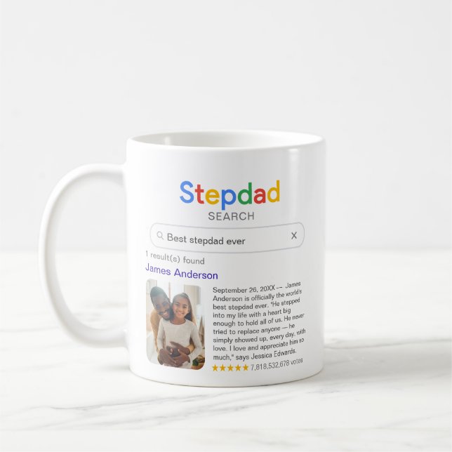 Caneca De Café Funny Best Stepdad Ever Search Result With Photo (Esquerda)