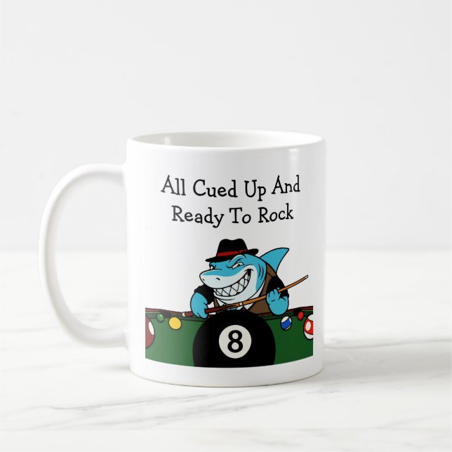 Caneca De Café Funny Billiards Pool Hall Rebel (Esquerda)