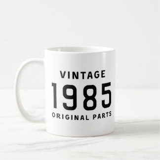 Caneca De Café Funny Birthday Vintage 1985 Original Parts Mug