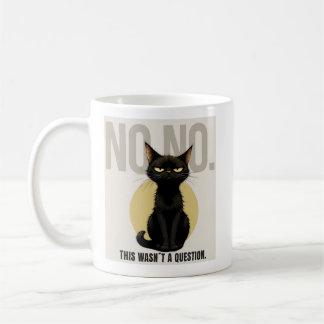 Caneca De Café Funny Black Cat Meme Coffee Mug