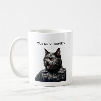 Caneca De Café Funny Black Cat – What Happened?!