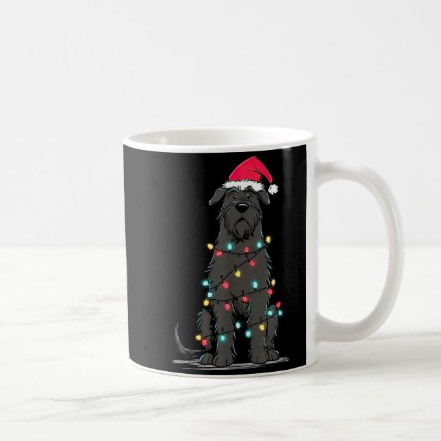 Caneca De Café Funny Bouvier Des Flandres Christmas Graphics Dog  (Direita)