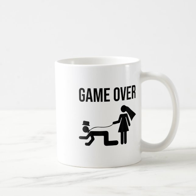 Caneca De Café Funny Bride Solteiro Bachelorette Casamento Gr (Direita)