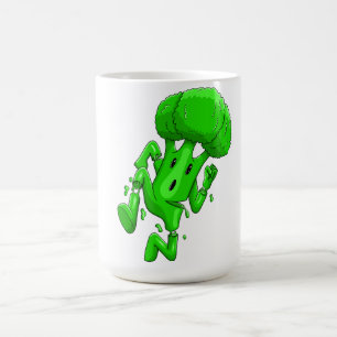 Caneca De Café Funny Broccoli Cartoon