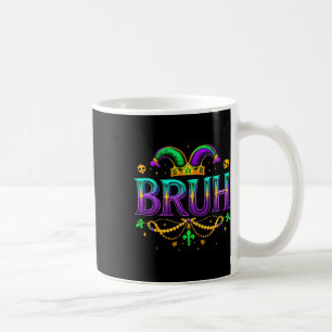Caneca De Café Funny Bruh Mardi Gras Apparelha Rapazes Crianças M