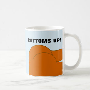 CANECA DE CAFÉ FUNNY BUNDA NUA DE CABEÇA PARA BAIXO